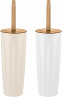 Набор для туалета (ершик+подставка) Wood, высокий с крышкой