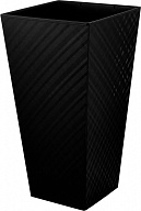 Горшок для цветов с дренажной вставкой InGreen коллекция Manhattan Cube, пластиковый, с дренажной вставкой 19л, 34л, 300х300х564 (IG6714)