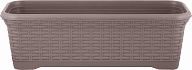 Балконный ящик c поддоном InGreen коллекция Rattan, 555х210х180 (IG6256)