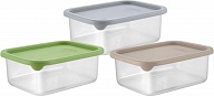 Контейнер для продуктов Ваниль прямоугольный 0,18л с гибкой крышкой