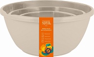 Набор мисок для смешивания Sugar&Spice Корица 1,5л + 2,6л + 4,1л