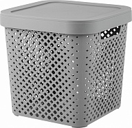 Корзина для хранения с крышкой СТОКГОЛЬМ 20 л