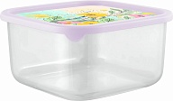 Контейнер для продуктов Sugar&Spice коллекция Bloom, система идентификации крышек, гибкая крышка, 0,4л, квадратный, 105х105х55 (SE167910)