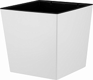 Горшок для цветов с дренажной вставкой InGreen коллекция London Cube, пластиковый, с дренажной вставкой, 11,6 л, 250х250х238 (IG7801)