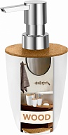 Дозатор для жидкого мыла Keeplex коллекция Wood, 85х77х160 (KL5007)